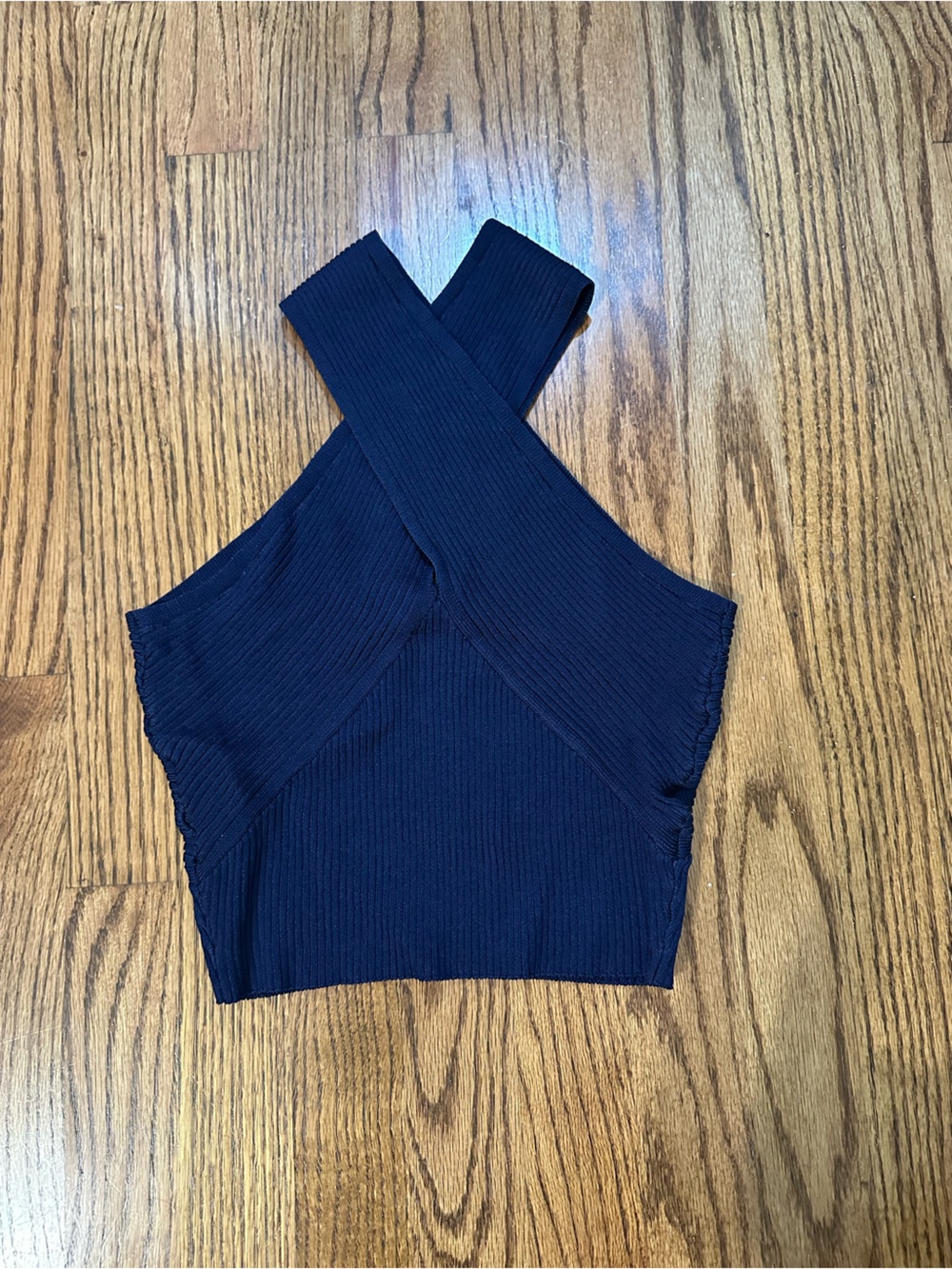 Day + Moon Cross Neck Knit Top NWT - Picture 2 of 3